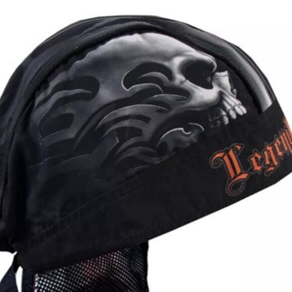Hot Leathers HWH1047 Skull Face Headwrap - Picture 2 of 5